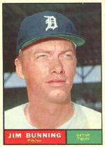 1961 Topps Baseball Cards      490     Jim Bunning